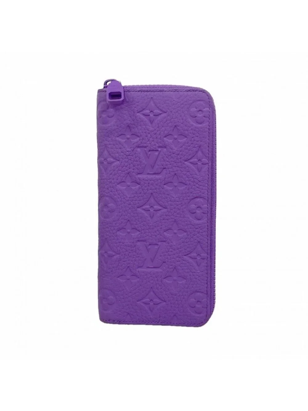 Louis Vuitton Wallet Monogram Taurillon Zippy Vertical Violet